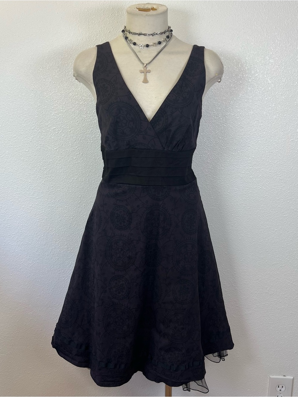 Speechless purple & black dress with petticoat